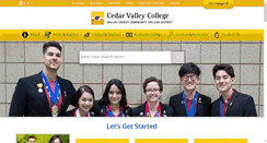 Desktop Screenshot of cedarvalleycollege.edu
